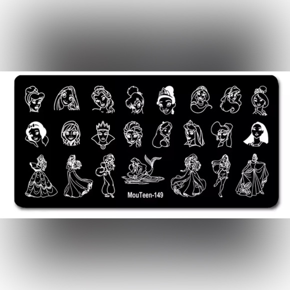 $5 STAINLESS STEEL WITH PINK BACKING NAIL STAMPING PLATE. NEW. $5 IF BUNDLED - Picture 4 of 16